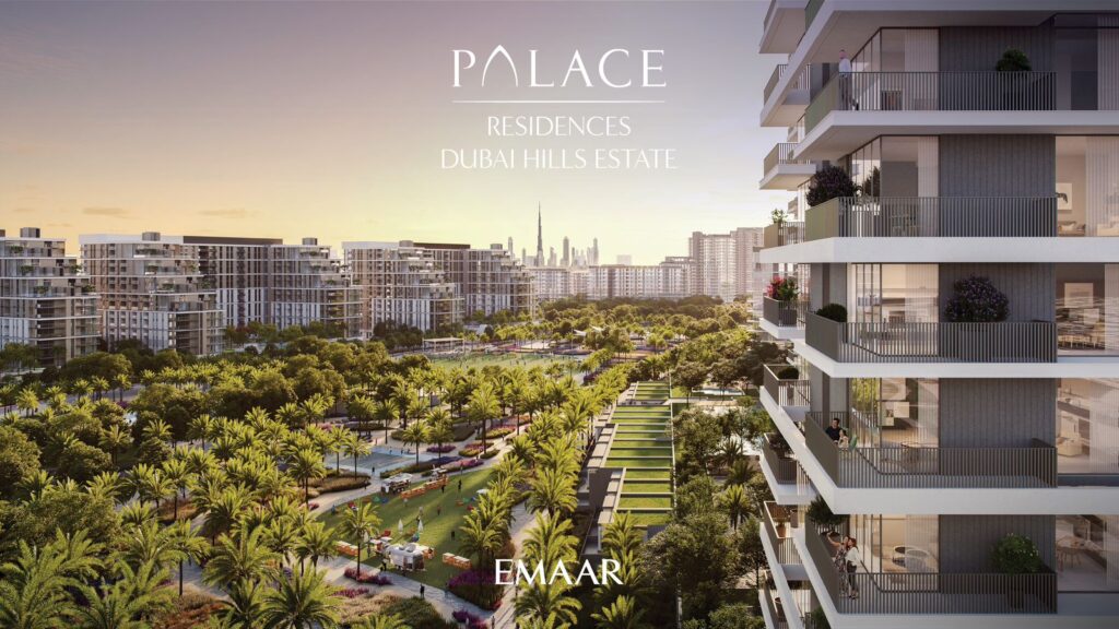 Palace Residences Dubai Hills park view from balcony