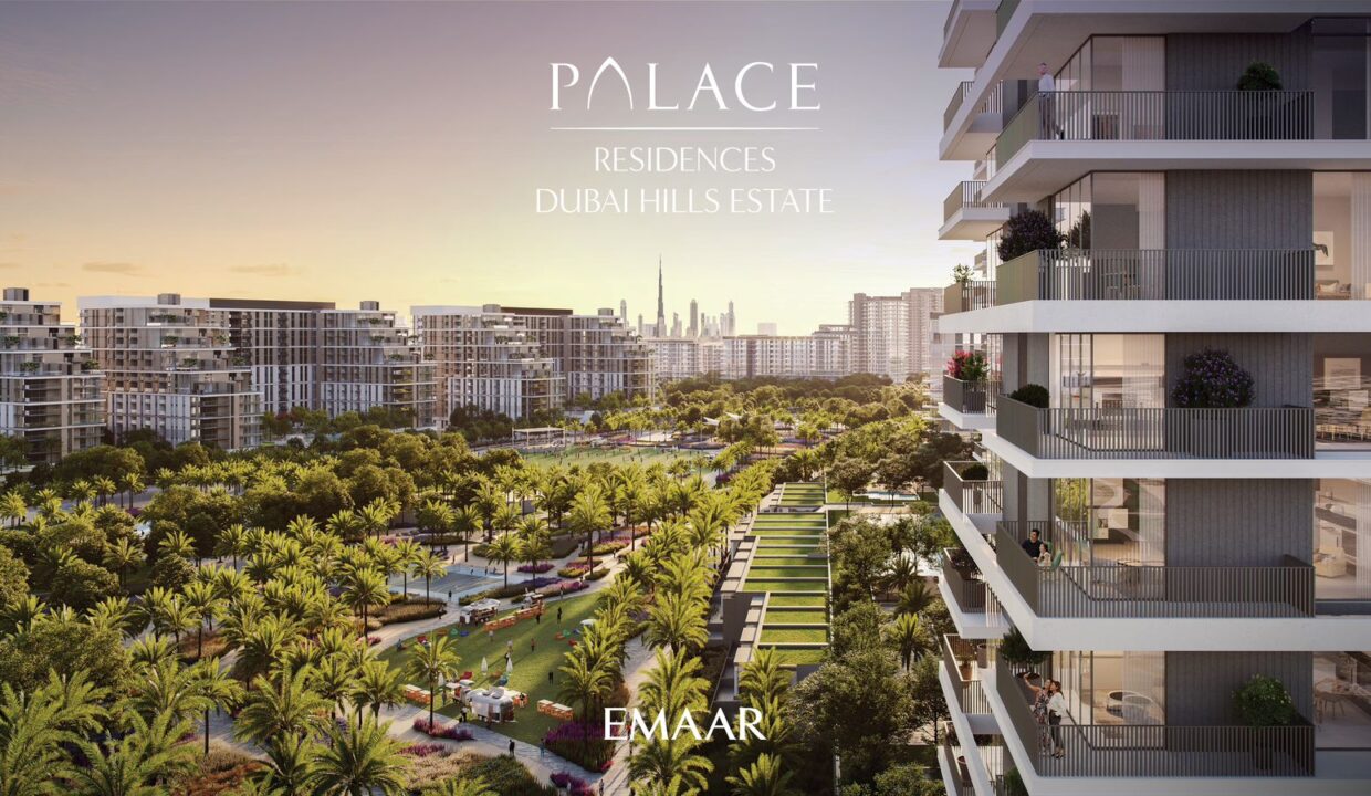 Palace Residences Dubai Hills park view from balcony