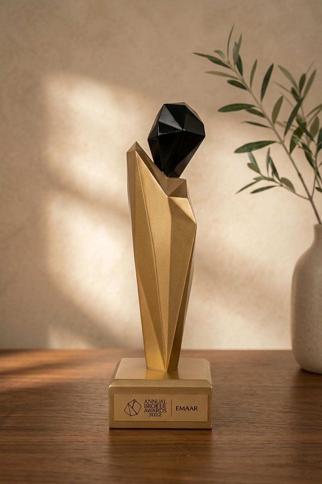 EMAAR Annual Broker Awards 2023 Gold Trophy